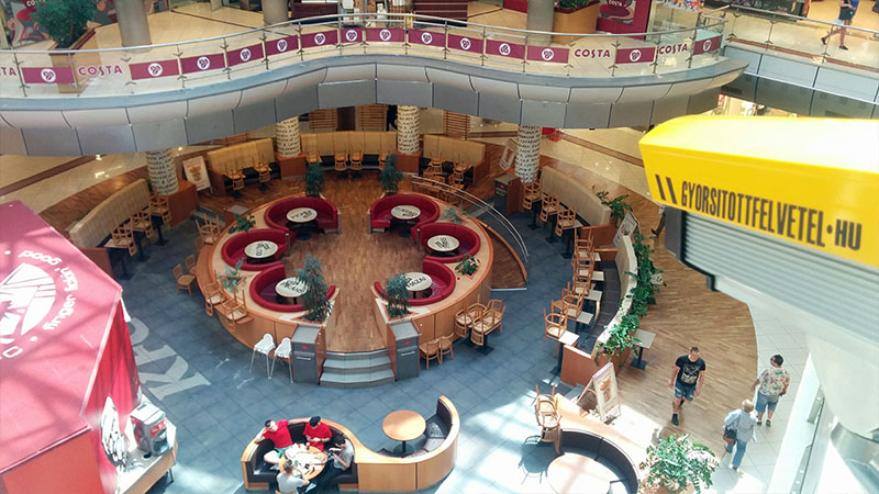 Duna Plaza belternek tptse